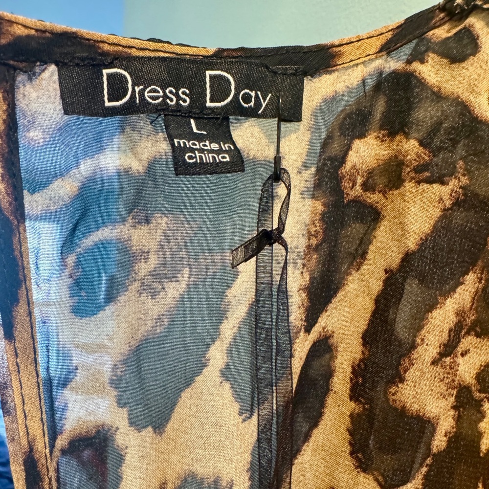 NWT Leopard Print Maxi Dress - Picture 3 of 4